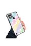 Realme C21 Compatible Transparent Silicone Flutter Protective Case Rainbow Patterns - 3