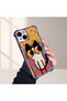 iPhone 14 Compatible Transparent Silicone Flutter Protective Case Kitten Patterns - 4