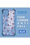 iPhone 14 Plus Compatible Transparent Silicone Flutter Protective Case Strawberry Patterns