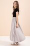 Brown Striped Balloon Skirt Short Sleeve Badili 2-Piece Girl's Set 23462 - 4