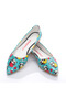 Valentine's Day Themed Multicolored Women's Ballerinas