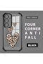 Samsung Galaxy S24 Compatible Transparent Silicone Flutter Protective Case Leopard Patterns - 2