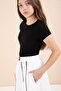 White Striped Balloon Skirt Short Sleeve Bodysuit 2-Piece Girl's Set 23460 - 5