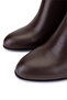 Women's Genuine Leather Brown Heeled Boots - 3