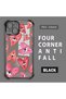 iPhone 15 Compatible Transparent Silicone Flutter Protective Case Evil Eye Pattern