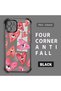 iPhone 12 Compatible Transparent Silicone Flutter Protective Case Evil Eye Pattern