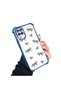 Samsung Galaxy A12/M12 Compatible Transparent Silicone Flutter Protective Case Heart Patterns - 2