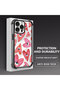 iPhone 15 Pro Max Compatible Transparent Silicone Flutter Protective Case Evil Eye Pattern - 4
