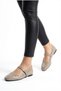 Gold Buckle Troplu Patent Leather Women's Ballerina Shoes Gold Buckle Stylish Lightweight Orthopedic Non-Sound Sole - 2