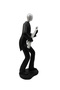 2 Pieces - Polyresin Lady Playing Violin Showpiece – Black Elegant Musical Decor - 5