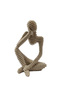 3-Piece Sandstone Thinker Abstract Resin Figurines - 3