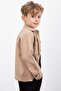 Brown Buttoned Shirt with Boys' Trousers 3-Piece Set 23371 - 6