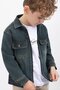 Indigo Zippered Denim Jacket Boys' Trousers 3-Piece Set 23390 - 3