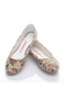 Valentine's Day Themed Multicolored Women's Ballerinas