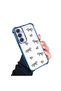 Samsung Galaxy A24 Compatible Transparent Silicone Flutter Protective Case Heart Patterns - 2