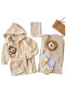 100% Organic Cotton Baby Premium Bathrobe Set 0-2 Years – 4 Pieces, Unisex, Gift Boxed - 5