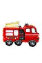 Fireman Fire Department Concept 6 Year Old Red Foil Number Balloon Set - 3