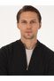 Black Slim Fit Zippered Knitwear Cardigan 50317409-Vr046 - 2
