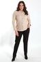 Trend42Plus Plus Size Pocket Detailed Knitwear Beige Jacket - 2