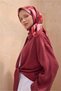 Burgundy Pink Abstract Pattern 100% Twill Silk Scarf 4108 - 88 - 2