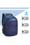 Water Resistant Laptop Backpack 35L Polyester Travel School Bag with 15.6 Inch Laptop Compartment - 2