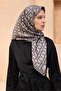 وشاح حريري بنمط هندسي 4118D تويل - 2