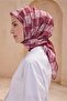 Geometric Pattern Burgundy Premium Soft Scarf 14 - 24 - 2