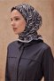 Flower Pattern Black Premium Soft Scarf 8 - 02 - 2