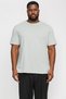 Mărime mare guler rotund basic Tricou-Organic