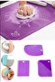 Set of 2 Silicone Dough Rolling Mats with Scale and Set of 3 Dough Scraper Decorators