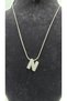 Stainless Steel Gold Color Zircon Stone Small Letter Necklace -N- Letter - 2