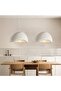 THAKIE Nordic Simplicity Wabi-sabi Resin Pendant Light, Adjustable E27 (40cm) - 5