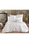 Wafel Comforter Set Single 4 Pieces - White