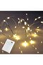 40 LED Silver Wire Fairy Lights, 195cm Battery Operated String Lights for Home Décor