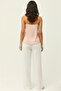 Women's Powder Lace Detailed Sandy Blouse with Adjustable Ring Straps - 8
