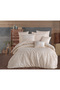 Wafel Comforter Set King Size 6 Pieces - Beige