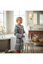 Children's Hooded Cotton Bathrobe, Soft Textured, with Pockets, with Belt, Unisex Bathrobe - 5