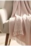 100% Organic Cotton 4-Layer Muslin Sofa Throw - Tv Blanket - Double-Sided Decorative Cover (90X200)