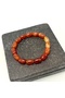 Certified Red Agate Special Cut Natural Stone Misinali Bracelet - 7
