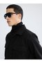 Rmz Clothing End of Season Deals Black Regular Fit Long Sleeve Cashmere Men's Shirt Jacket - 3