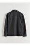 Anthracite Comfortable Fit Men's Cashmere Shirt Jacket - 6