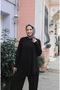 طقم مودال بقصة غير متماثلة مع جيوب - 3