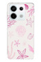 Redmi Note 13 Pro 5g Compatible Pink Starfish and Shell Printed Silicone Case