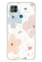 Printed Silicone Case with Pastel Abstract Flower and Smudge Pattern Compatible with Redmi 9C / 10A