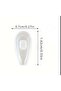 Orthopedic Snap-On Silicone Glasses Nose Pad Anti-Slip Cool Soft Nose Pad Transparent (1 Pair) - 3