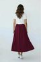 Women's Modal Fabric Elastic Waist Midi Skirt - 8