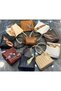 Women's Pleated Scarf Makeup Bag Leather Stylish Design Hand and Shoulder Bag with Gift - 4
