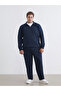Lcwaikiki Classiclarge Size Stand Collar Men's Sweatshirt - 3