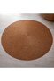 Jute-Wicker-Black Color, Living Room, Living Room, Entrance, Hall, Kitchen, Round - Double Sided Carpet Rug Mat. - 7