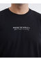 Lcwaikiki Classic Black Crew Neck Printed Men's Sweatshirt - 3